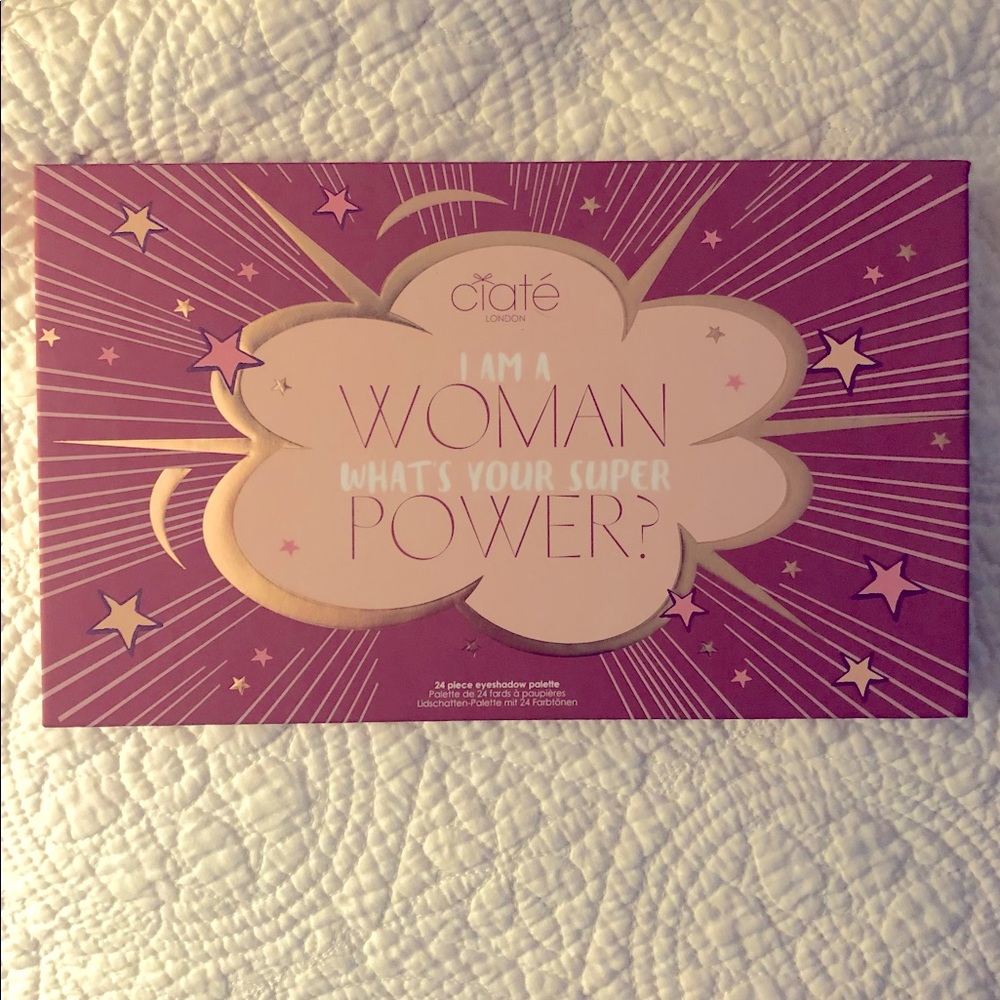 Ciate London. “I am a woman, what’s your superpower?”Beautiful vibrant colors.